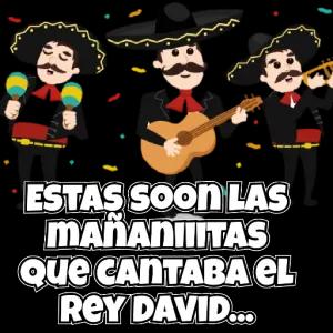 ESTAS SOON LAS mAÑANITAS QUE CANTABA el Rey DAVID... - getsticker.com