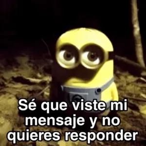Sé que viste mi mensaje y no quieres responder - getsticker.com