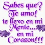 Hola mi Amor Solo quería recordarte que estás en mis pensamientos todo el día, y que eres la persona más importante en mi vida, te AMO con todo mi corazón.