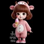 สาวน้อยน่ารัก - ชุดวัว 2