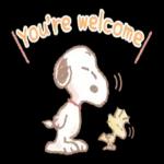 Fluffy Snoopy's Caring Stickers