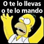 O te lo llevas o te lo mando