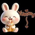 Cute bunny stickers