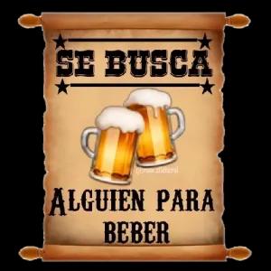 SE BUSCA  ALGUIEN PARA BEBER - getsticker.com