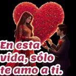 En esta vida, sólo te amo a ti