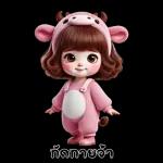 สาวน้อยน่ารัก - ชุดวัว 2