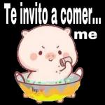 Te invito a comer.no me Krys 