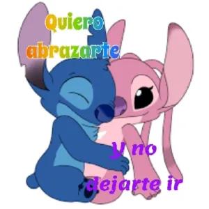 Quiero abrazarte  y no dejarte ir - getsticker.com