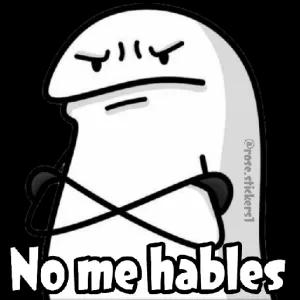 """ @rose.stickers1 No me hables - getsticker.com