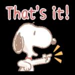 Fluffy Snoopy's Caring Stickers