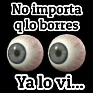 No importa qlo borres Ya lo vi... - getsticker.com