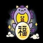 LINE FRIENDS 加油打氣冬季貼圖