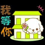 白貴賓犬表情包