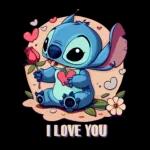 Stitch wanna give you a rose!