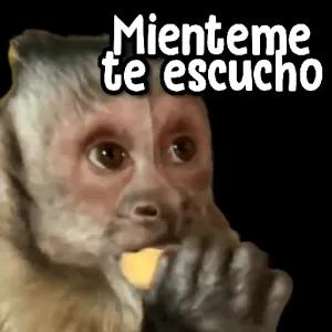 Mienteme te escucho - getsticker.com