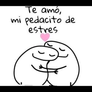 Te amó, mi pedacito de estres - getsticker.com