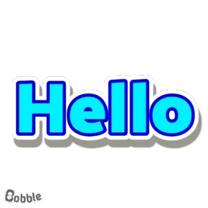 Hello Bobble - getsticker.com