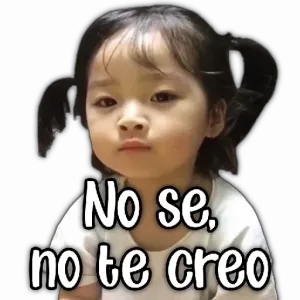 No se, no te creo - getsticker.com