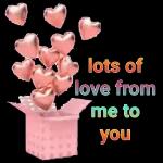 lots of
love from
me to
you
