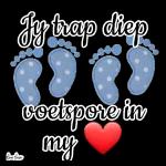 Jy trap diep voetspore in my Rease Berger 