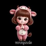 สาวน้อยน่ารัก - ชุดวัว 2