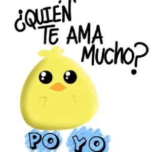 ¿Quién te ama mucho? PO YO - getsticker.com