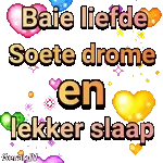 Baie liefde Soete drome en lekker slaap
