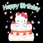 Hello Kitty Pop-Up Greeting Stickers