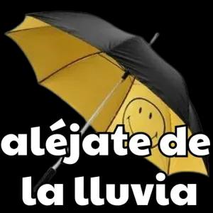 aléjate de la lluvia - getsticker.com