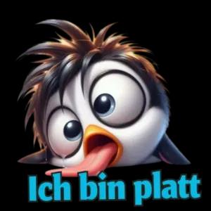 Ich bin platt - getsticker.com