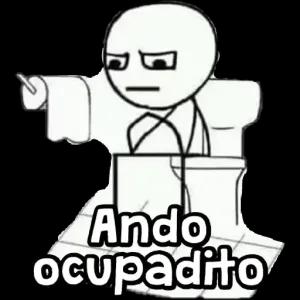 Ando ocupadito - getsticker.com