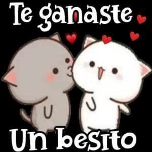 Te ganaste Un besito - getsticker.com