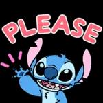 Stitch (Happy Respect Text)