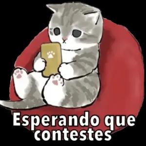 Esperando que contestes - getsticker.com