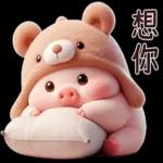 小猪熊好可爱啊