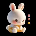 Cute bunny stickers