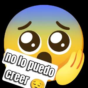 no lo puedo creer - getsticker.com