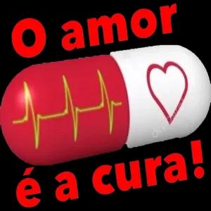 O amor TH é a cura! depostos - getsticker.com