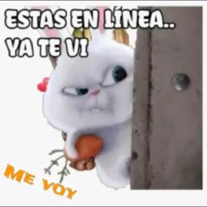 ESTAS EN LÍNEA... YA TE VI ME VOY - getsticker.com