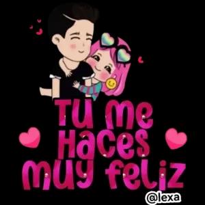 Tu me Haces muy féliz @lexa - getsticker.com