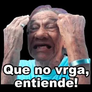 Que no vrga, entiende! - getsticker.com
