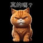 可愛的橘色肥貓!