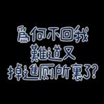 為何不回我，難道又掉進廁所了