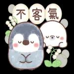 粉彩企鵝 春天全螢幕貼圖