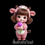 สาวน้อยน่ารัก - ชุดวัว 2