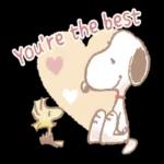 Fluffy Snoopy's Caring Stickers