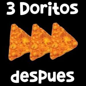 3 Doritos despues - getsticker.com
