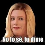 No lo sé, tu dime