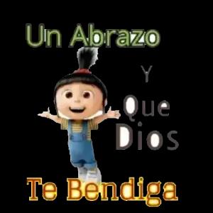 Un Abrazo y Que Dios Te Bendiga - getsticker.com