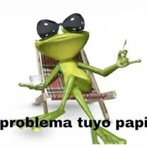 problema tuyo papi - getsticker.com